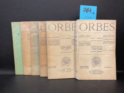 "Orbes". N° 1 et 4. Dir. : J.-H. Lévesque et O. Carné. P., Au Sans Pareil, 1928-1933,...