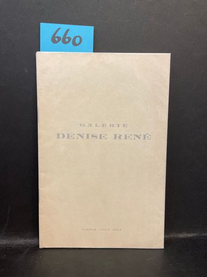 null Max Ernst. Exposition. P., Galerie Denise René, juin 1945, plaquette 8°, agrafée....