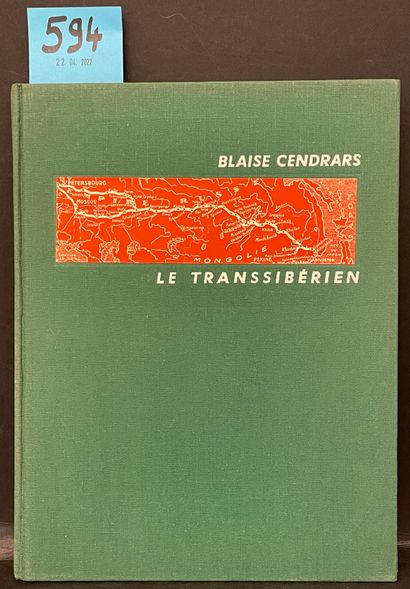 CENDRARS (Blaise). Le Transsibérien. Avec un portrait inédit de Blaise Cendrars par...