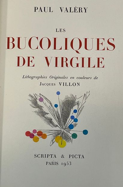 null 
VILLON.- VALERY (Paul). Les Bucoliques de Virgile. Lithographies originales...