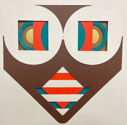 IBOU (Paul). 12 Owl Variations. Anvers, Multi-Art Press, 1970, 4° oblong, reliure...