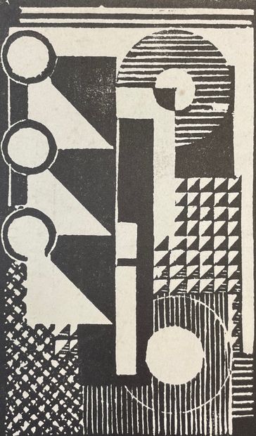 null PEETERS.- Pochette contenant 6 linos de Jozef Peeters. Anvers, Driehoek, [1925],...