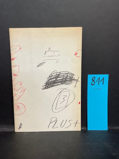 "Plus +". N° 3. Brux., 1960, fasc. 4°, agrafé, couverture illustrée par Cy Twombly...