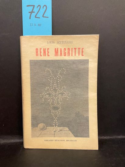 MAGRITTE.- SCUTENAIRE (Louis). René Magritte. Brux., Librairie Sélection, [1947],...