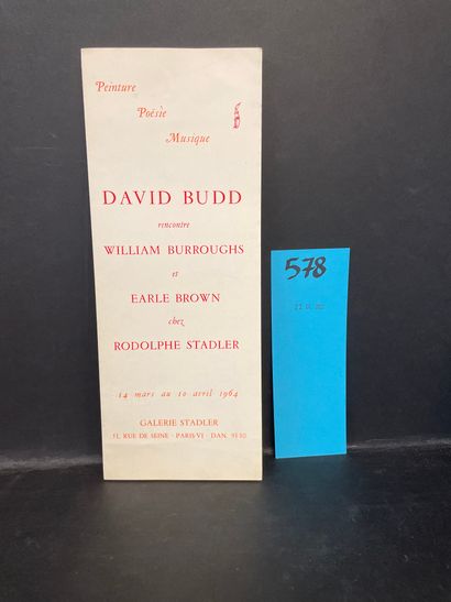 BURROUGHS.- 
"David Budd rencontre William Burroughs et Earle Brown chez Rodolphe...