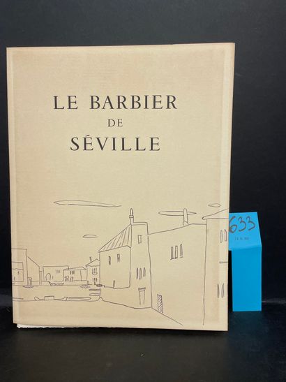 DERAIN.- BEAUMARCHAIS. 
Le Barbier de Séville. Décors et personnages par André Derain....