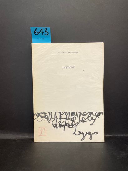 DOTREMONT (Christian). Logbook. P., Yves Rivière, 1974, 4°, nombreux logogrammes...