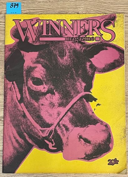 WARHOL.- "Winners Magazine". S.l.n.d. [Anvers, ca 1985], in-plano (55,5 x 42,5 cm),...