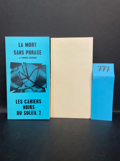 null MONORY.- AUTRAND (Charles). La Mort sans phrase. P., Le Soleil Noir, "Les Cahiers...