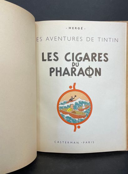 HERGÉ. 丁丁历险记》（The Adventures of Tintin）。Les Cigares du Pharaon.巴黎，卡斯特曼，1955年，4°，...