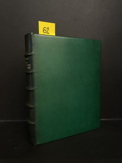 null DECARIS-BARRES（阿尔伯特）。唱歌、跳舞和死亡。P., Editions du Bois sacré, 1930年，大4°，全绿色摩洛哥，...