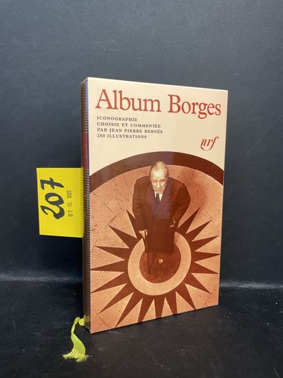 Album Borges. P., NRF, "Bibl. de la Pléiade", 1999, in-12, ed. binder, rhodoïd, illustrated...