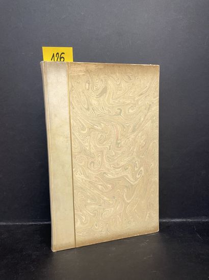 LAWRENCE (D.H.). 鸟、兽、花。附有布莱尔-休斯-斯坦顿的木刻版画。伦敦，克雷塞特出版社，1930年，大4°议程，194页，编辑：bradel，光滑的书脊上有金色的标题，头部镀金（有零星的轻度氧化）。首批插图版530册，编号为1/500...