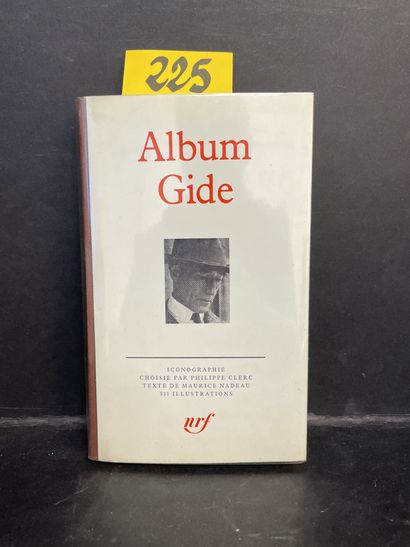 Album Gide. P., NRF, "Bibl. de la Pléiade", 1985, in-12, ed. bindings, yellow, rhodoïd,...