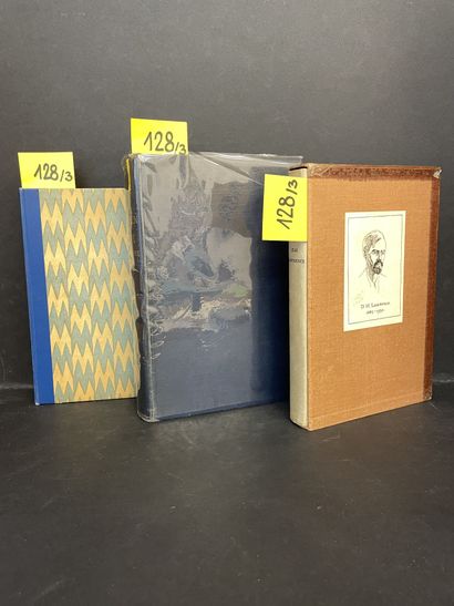 LAWRENCE (D.H.). 恋爱中的女人。纽约，[Martin Secker]，1920年，大8°，536页，全出版商蓝布，书牌（书头和书脊被摩擦，一些罕见的赤褐色）。第一版印刷了1250份（ex....