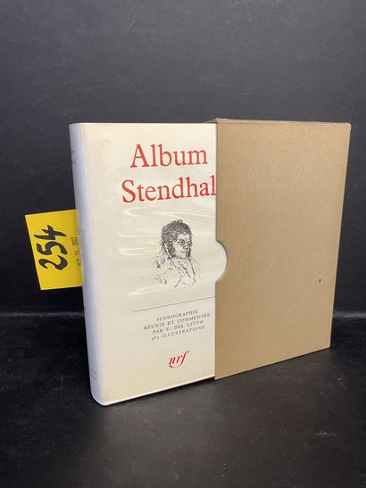 Album Stendhal. P., NRF, "Bibl. de la Pléiade", 1966, in-12, ed. bindings, yellow,...