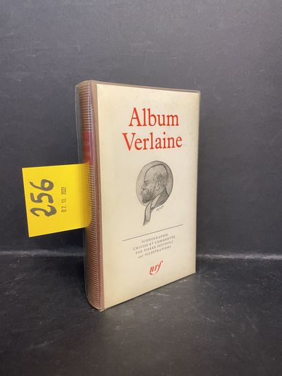Album Verlaine. P., NRF, "Bibl. de la Pléiade", 1981, in-12, ed. binder, dust jacket,...