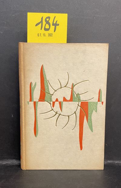 CAMUS (Albert). L'Etranger.P., NRF, 1947, in-12, 出版商根据Mario Prassinos设计的精装本（书脊严重变色）。栗子上的编号副本（Huret,...
