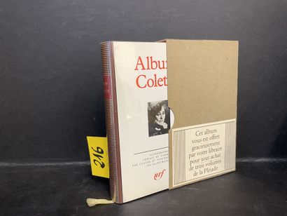 Album Colette. P., NRF, "Bibl. de la Pléiade", 1984, in-12, ed. binder, dust jacket,...