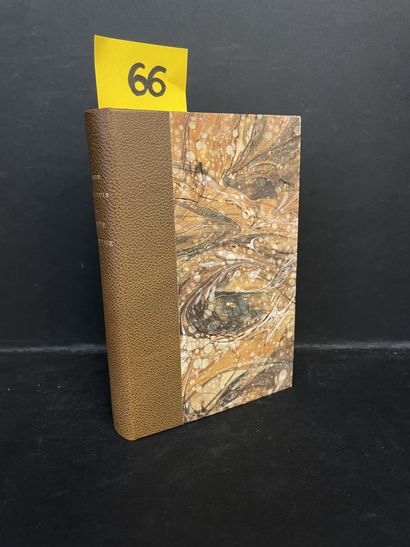 DRIEU LA ROCHELLE (Pierre). 旅行指南。P., NRF, 1933, in-12, 318 p., 黄褐色半鹿皮，光滑的书脊，作者、书...