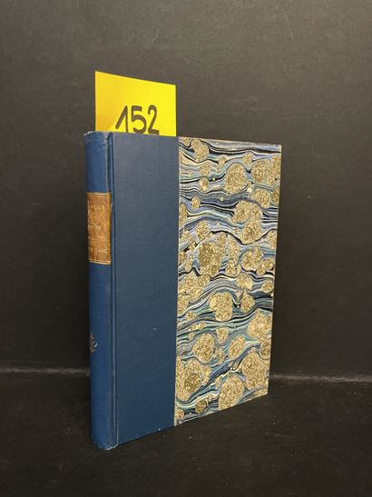 PEGUY (Charles). 贞德的慈善之谜》。P., Plon, [1910], in-12, 蓝色半红砖，光滑的书脊上有标题和镀金的花纹，封面是木板（封...
