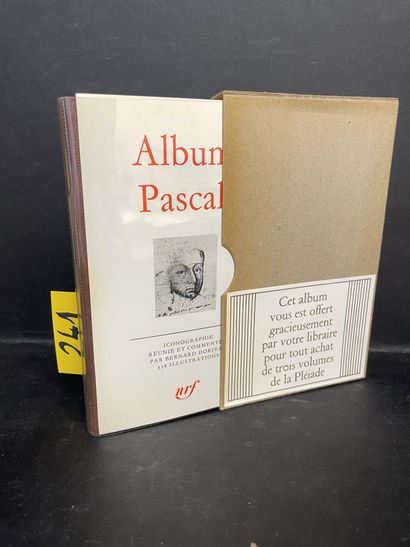 Album Pascal. P., NRF, "Bibl. de la Pléiade", 1978, in-12, ed. bindings, yellow,...