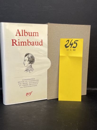 Album Rimbaud. P., NRF, "Bibl. de la Pléiade", 1967, in-12, ed. bindings, yellow,...