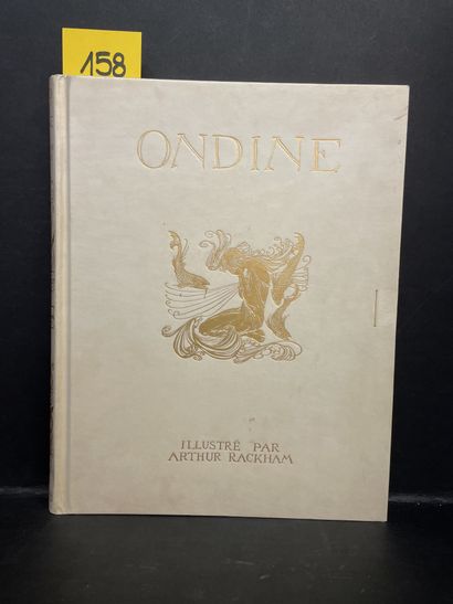 RACKHAM.- LA MOTTE-FOUQUE (Fr. de). 奥丁。由阿瑟-拉克姆绘制插图。P., Hachette, 1912, 4°, bradel...