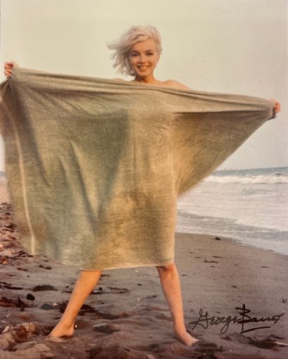 BARRIS (Georges). "Marilyn". Tirage argentique sur papier Kodak, just. 10/25 et signé...