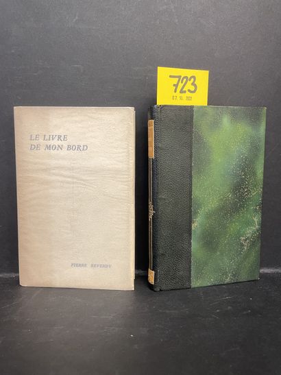 REVERDY (Pierre). Le Livre de mon bord. Notes 1930-1936. P., Mercure de France, 1948,...