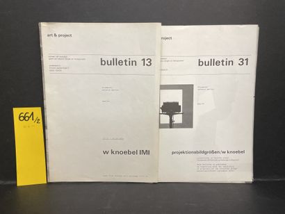 null KNOEBEL.- "Art & Project". Bulletin 13. W. Knoebel IMI.- Bulletin 31. Projektionsbildgrossen...