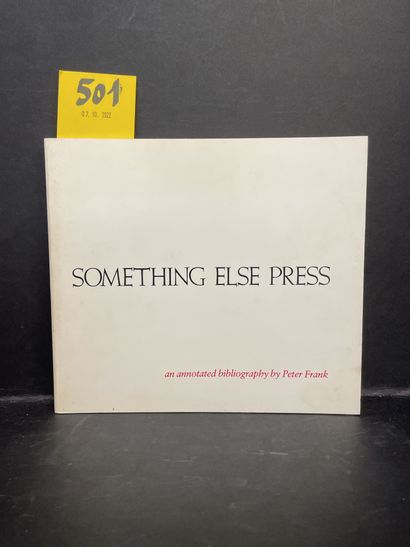 null 弗朗克（彼得）。Something Else Press.注释的书目。纽约，McPherson and Company，1983年，8°正方形，br.（头部略有斑点）。第一版。"Something...
