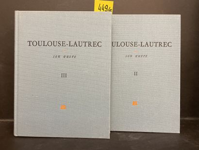 TOULOUSE-LAUTREC.- DORTU (M.G.) et HUISMAN (Ph.). 图卢兹-劳特累克和他的作品。第1至6卷。纽约，Collectors...