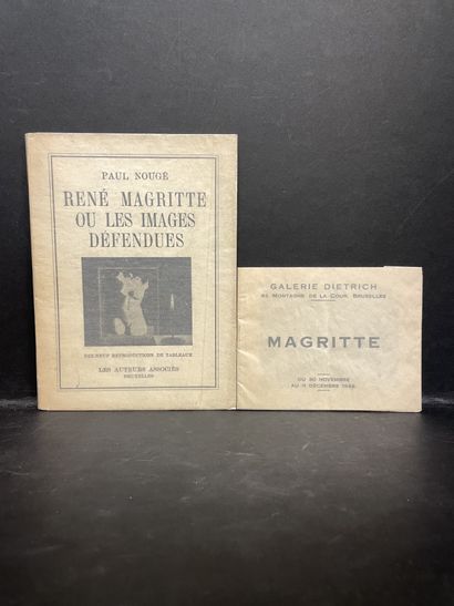 MAGRITTE.- NOUGE (Paul). Magritte. Catalogue pour son exposition particulière à la...