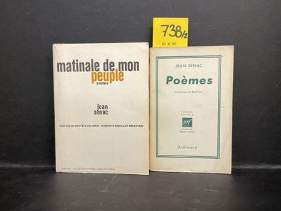 null SENAC (Jean). Poèmes. Avant-propos de René Char. P., NRF, "Espoir" (collection...
