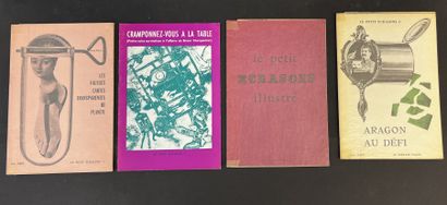 "Le Petit Ecrasons". N° 1 à 4. P., Le Terrain vague, 1962-1966, 4 plaquettes 8°,...