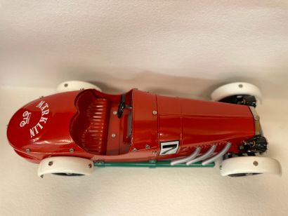 MÄRKLIN. "Red Mercedes racing car type SSK 1107". Märklin 1103, limited and numbered...