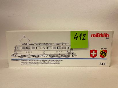 MÄRKLIN. "Motrice verte Ae 6/6 SBB/CFF". Märklin 3338, série spéciale 1991. Etat...