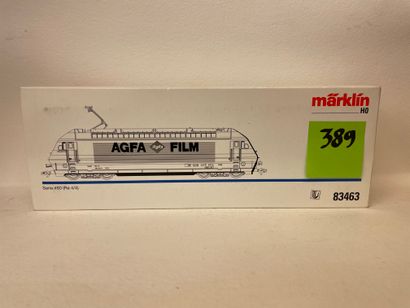 MÄRKLIN. "Motrice blanche et orange Re 4/4 SBB AGFA FILM". Märklin 84363, série 460....