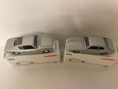 MÄRKLIN. "Ford Capri et Ford OSI MT S 1/43ème Märklin". Etat neuf avec boîtes d'origine./...