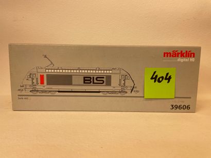 MÄRKLIN. "Motrice électrique Re 4/4 VI bleue en fonte BLS". Märklin 39606, Série...