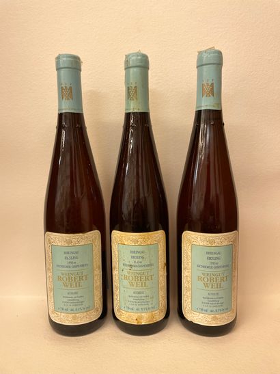 null "Kiedricher Gräfenberg Auslese, Riesling - Robert Weil" (1993). Trois bouteilles....