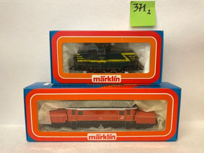 MÄRKLIN. "Loco de manoeuvres diesel verte SNCB". Märklin, n°3149, 1982-1983./ IDEM....