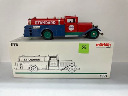 MÄRKLIN. "Grand camion citerne STANDARD rouge". Märklin 1993, série limitée et numérotée...