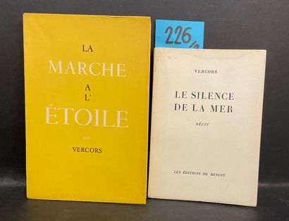 VERCORS. Le Silence de la mer. P., Editions de Minuit, 1944, in-12, br., couv. rempl....