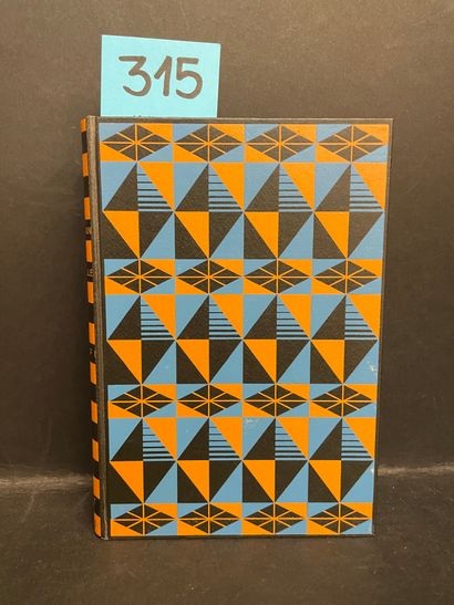 MELVILLE (Herman). 塔伊比。P., NRF, 1952, 8°, 出版商的精装本，根据Mario Prassinos的设计进行装饰。在牛皮纸上...