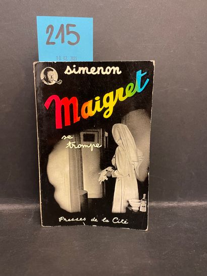 SIMENON (Georges). Maigret se trompe. P., Presses de la Cité, 1953, in-12, br., couv....