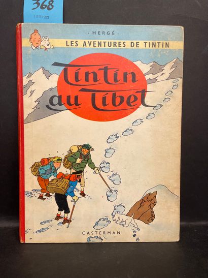HERGE. 丁丁历险记》（The Adventures of Tintin）。丁丁在西藏。图尔奈-巴黎，卡斯特曼，1960年，4°，出版商板，红色书脊，第4版...