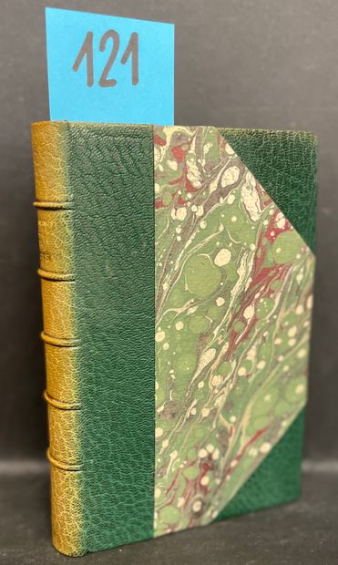 CAMUS (Albert). La Peste.P., NRF, 1947, in-12, 337 p., 半英式绿色摩洛哥，书脊有五条细带，作者、书名和日期...