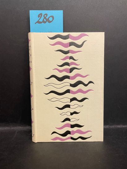FARGUE (Léon-Paul). 诗歌之后是《献给音乐》。P.，NRF，1944年，12开本，根据Mario Prassinos的设计装饰的出版商板（书脊尾部有小的污损，书末页有轻微放电）。加大版用氦气印刷了550份（Huret,...